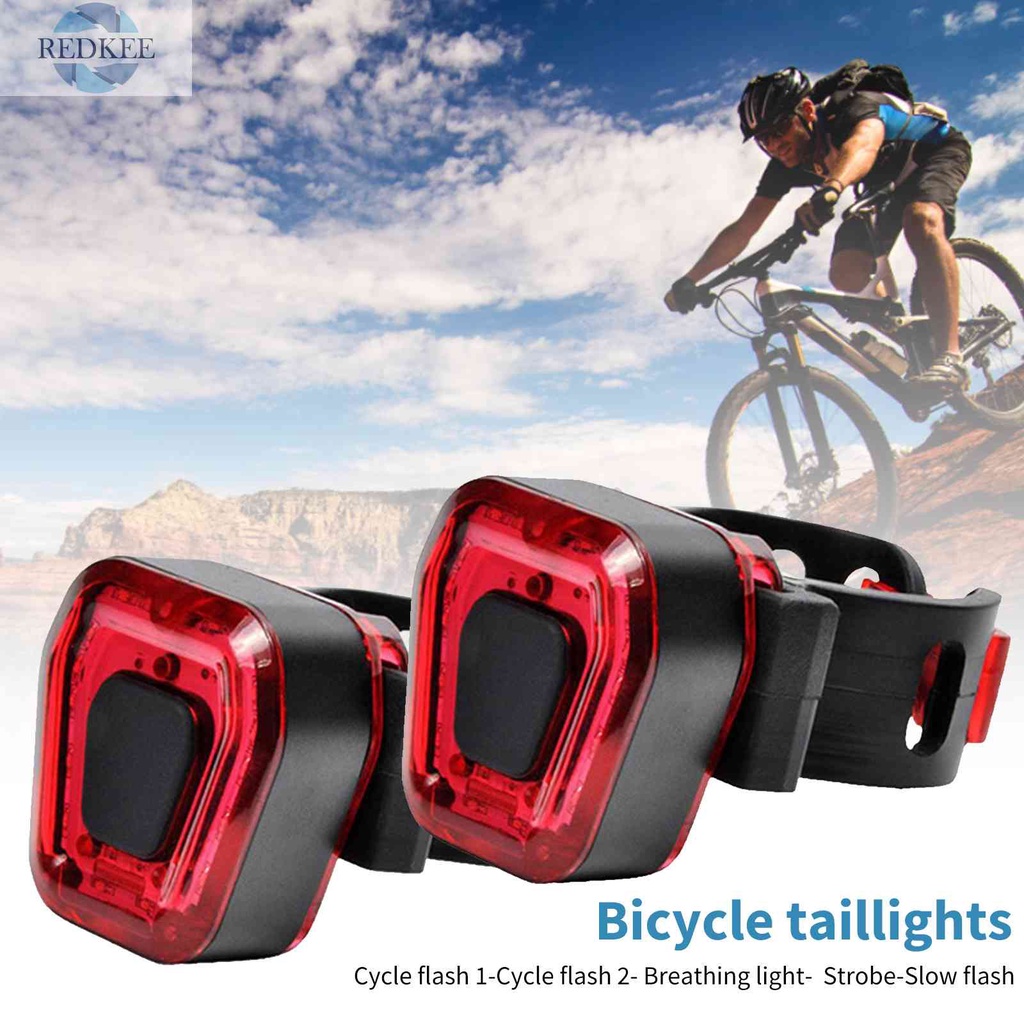 Đèn Gắn Đuôi Xe Đạp 5 Chế Độ Sáng Có Thể Sạc Lại Bằng Hợp Kim Nhôm