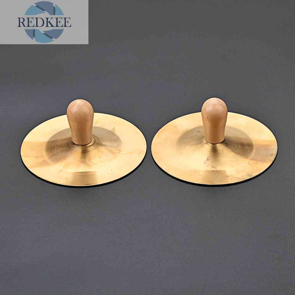 Bộ 2 Nhạc Cụ Gõ Cymbals Gong Bằng Đồng
