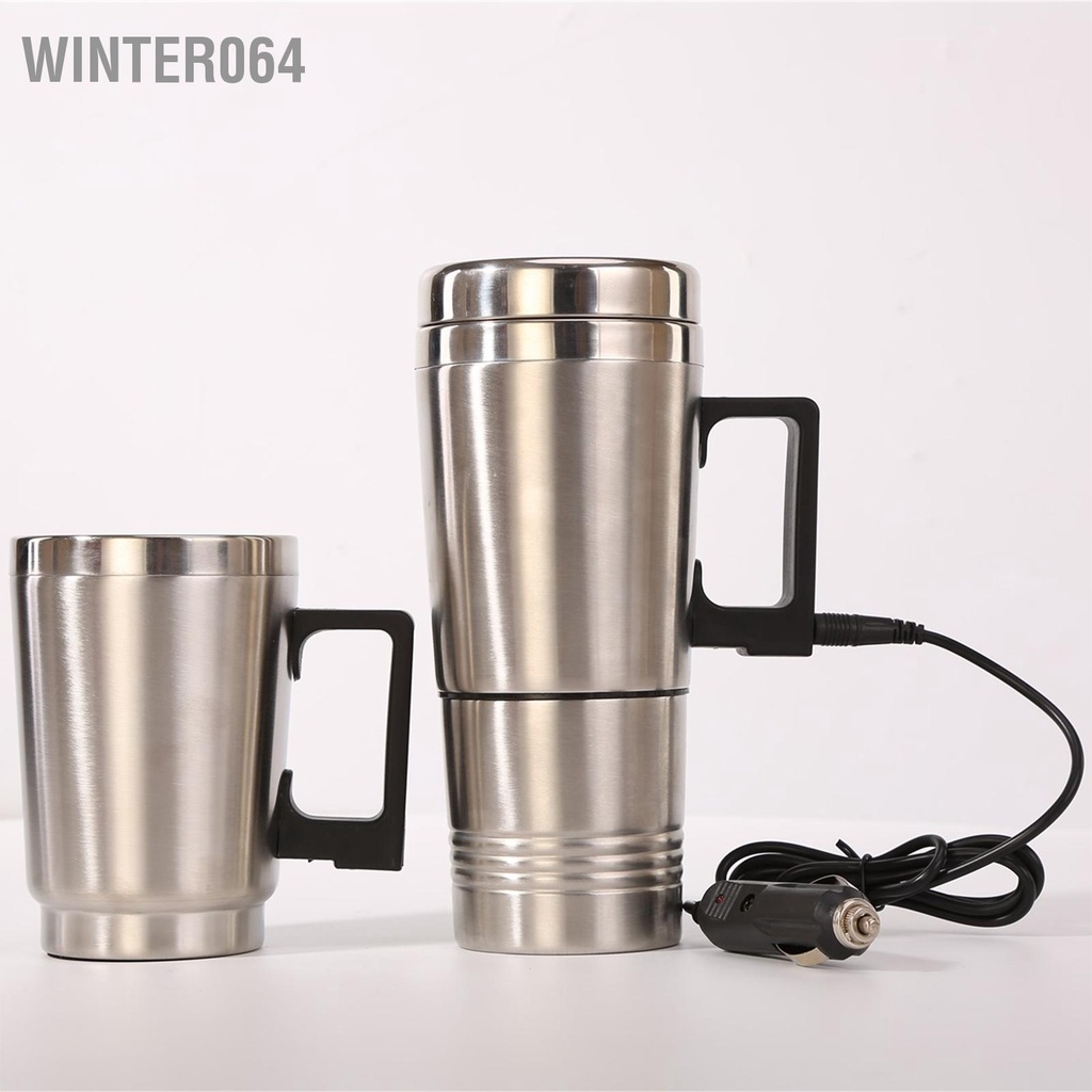 Winter064 Cốc Làm Nóng Ô Tô Công Suất Lớn Chống Rò Rỉ Bằng Thép Không Gỉ An Toàn Xe Điện Cách Nhiệt Cho Tải