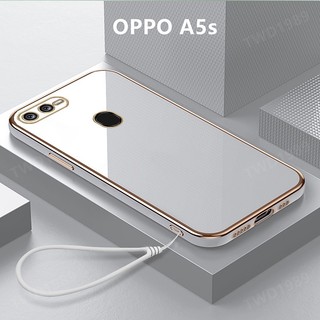Ốp lưng oppo a5s mềm mại viền mạ điện ốp điện thoại oppo a5s