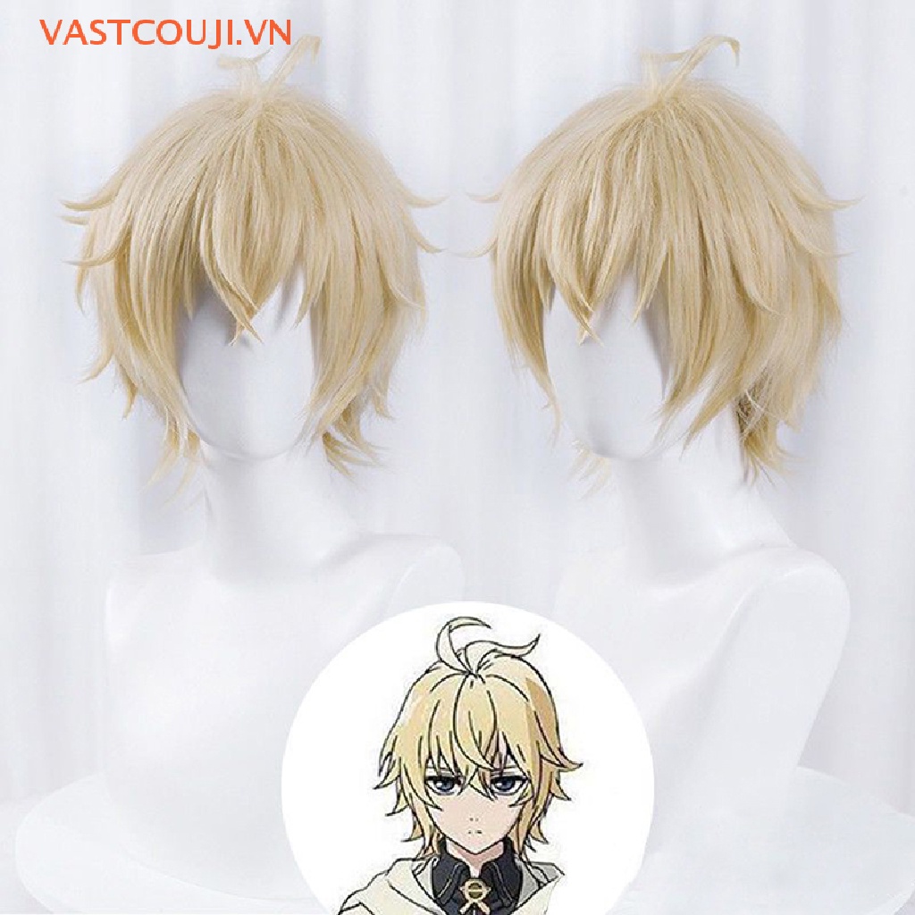 Bộ Tóc Giả Ngắn Hóa Trang VASTJI Mikaela Hyakuya