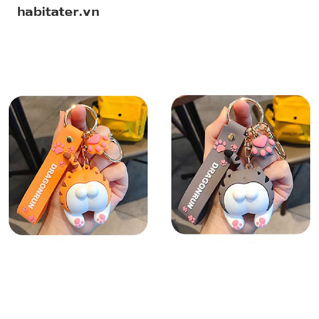 Móc Khóa Hình Mông Mèo Dễ Thương