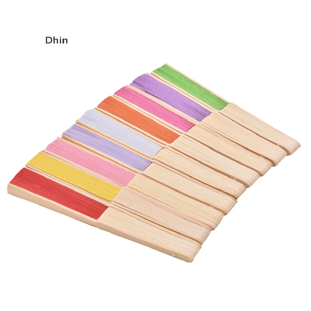 Quạt Xếp Cầm Tay Bằng Tre Và Giấy Phong Cách Trung Hoa Cổ Điển Dùng Trang Trí Tiệc Cưới