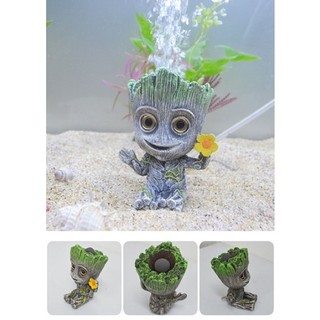 Tượng Groot trang trí và sủi oxi cho bể cá cảnh - phụ kiện thủy sinh