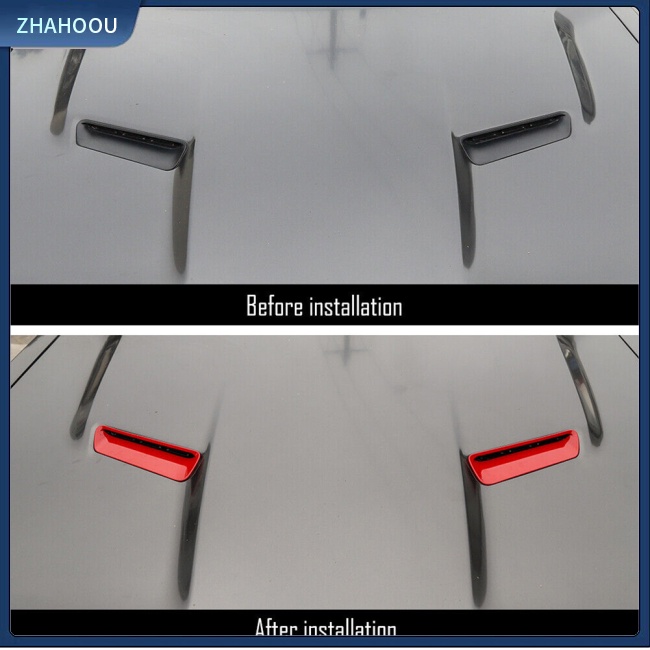 ☃Nhà Cửa☃ Set 2 Ốp Viền Lỗ Thông Gió Xe Hơi Thay Thế Cho Dodge Challenger 2015-2022