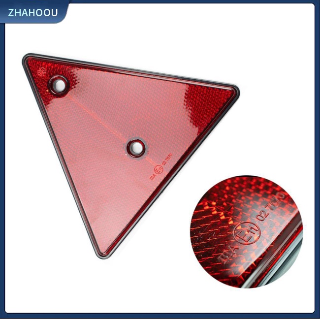 ☃Nhà Cửa☃ Miếng Dán Phản Quang Hình Tam Giác Màu Đỏ An Toàn Cho Xe Tải Trailer Rv