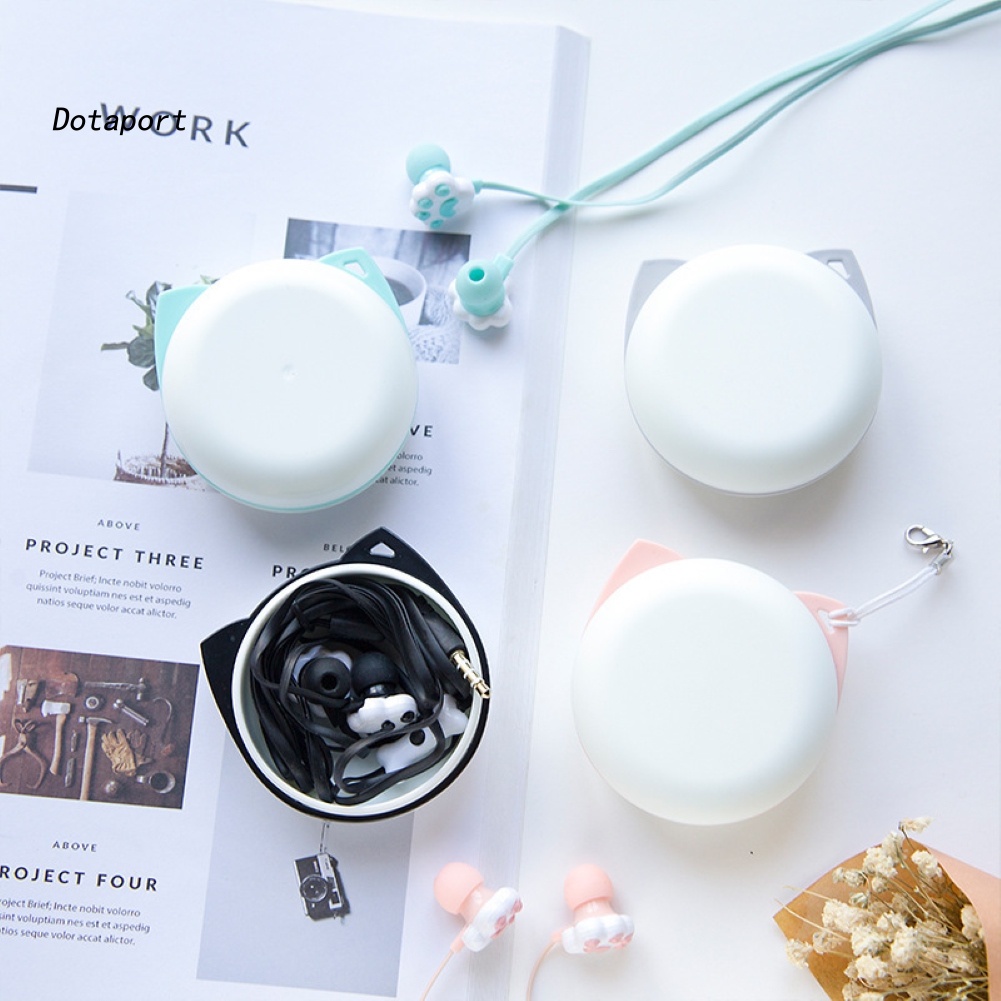 Tai Nghe Chụp Tai KDDT- Giắc Cắm 3.5mm Hình Chân Mèo Dễ Thương