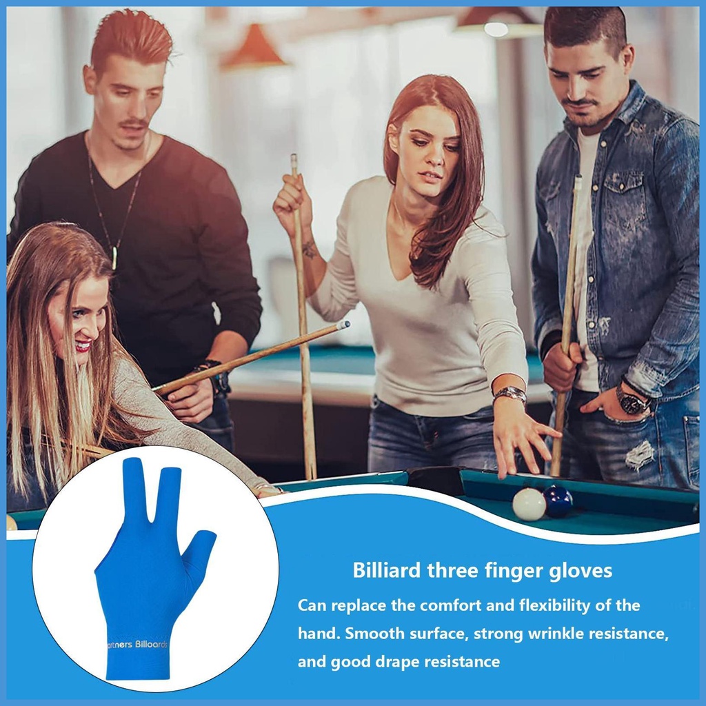 Găng Tay Ba Ngón Chống Trượt Dùng Để Chơi Bida