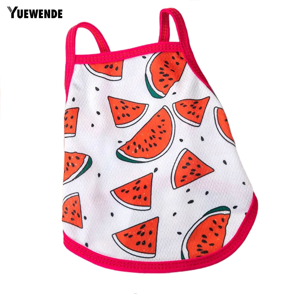 Áo Sát Nách Chống Muỗi Họa Tiết Hoạt Hình Dễ Thương Cho Thú Cưng