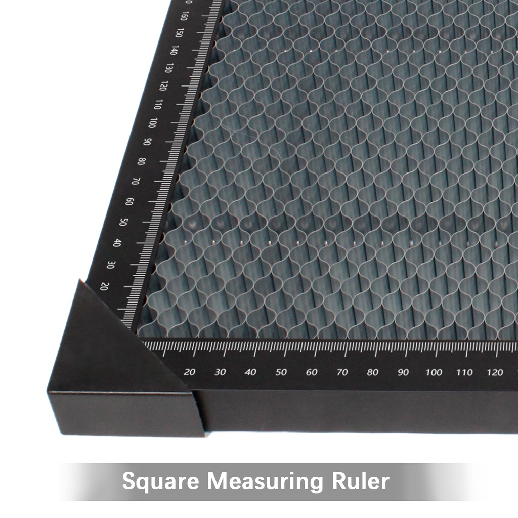 Bảng Thép Điêu Khắc Laser Hình Tổ Ong Với Thước Đo Cho Máy Cắt Laser CO2 / Diode / SCULPFUN Las