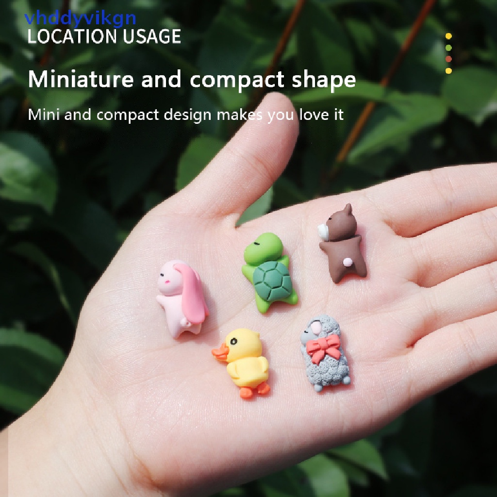 Đồ trang trí Động Vật Đang Ngủ Mini Bằng Nhựa Resin Dễ Thương Trang Trí Xe Hơi / Xe Máy