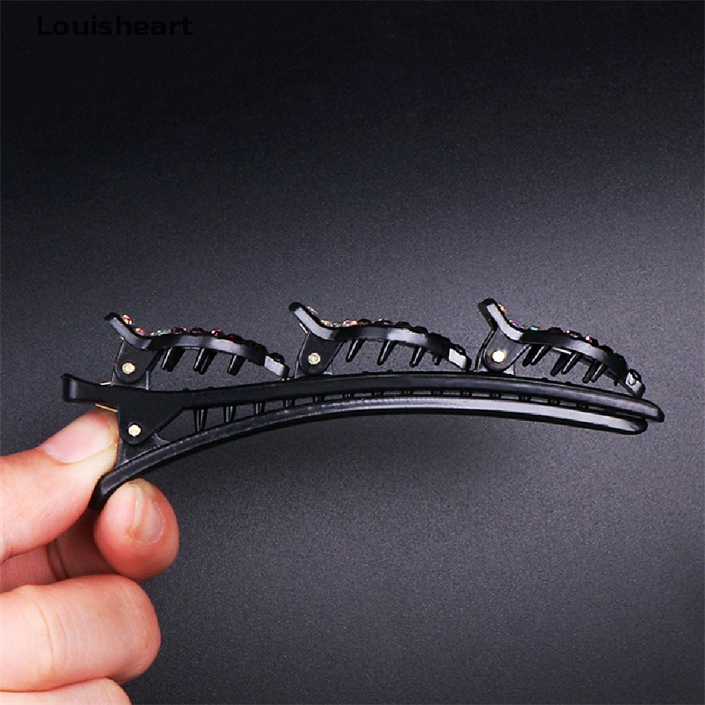 Kẹp Tóc Louisheart Bện Tóc Mái Đôi Bằng Đá Pha Lê Lấp Lánh TFG