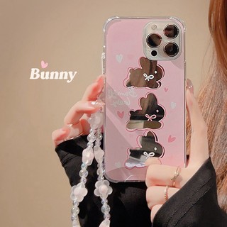 Ốp Điện Thoại Mềm Kèm Gương Trang Điểm Hình Thỏ 3 Màu Cho IPhone 7 8 14 Plus X XR XS Max 11 12 13 14 Pro Max SE Ốp Điện Thoại Acrylic Cứng Tráng Gương Hình Cún 3D Dễ Thương Cho IPhone 11 12 13 14 Pro Max Shin Case