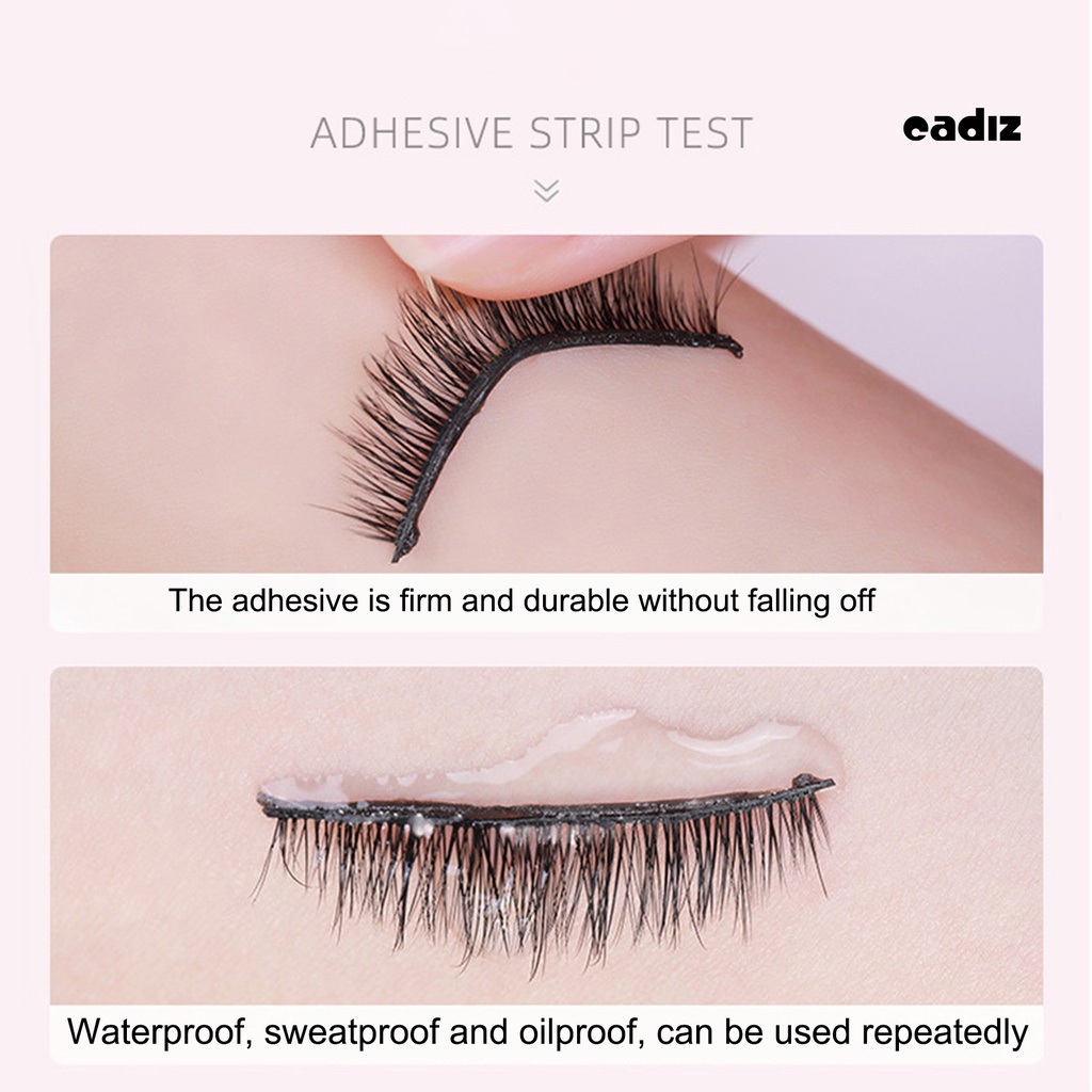 Hộp 10 Miếng Dán Lông Mi Giả Mềm Mại Tự Dính Kháng Nước Có Thể Tái Sử Dụng Cho Nữ