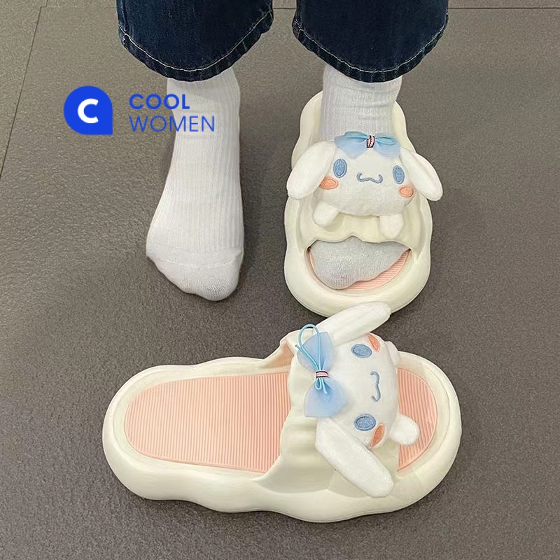 Dép Sandal Đế Dày Chống Trượt Phong Cách Hoạt Hình Chó Cinnamon Thời Trang Mùa Hè Dành Cho Bạn Nữ