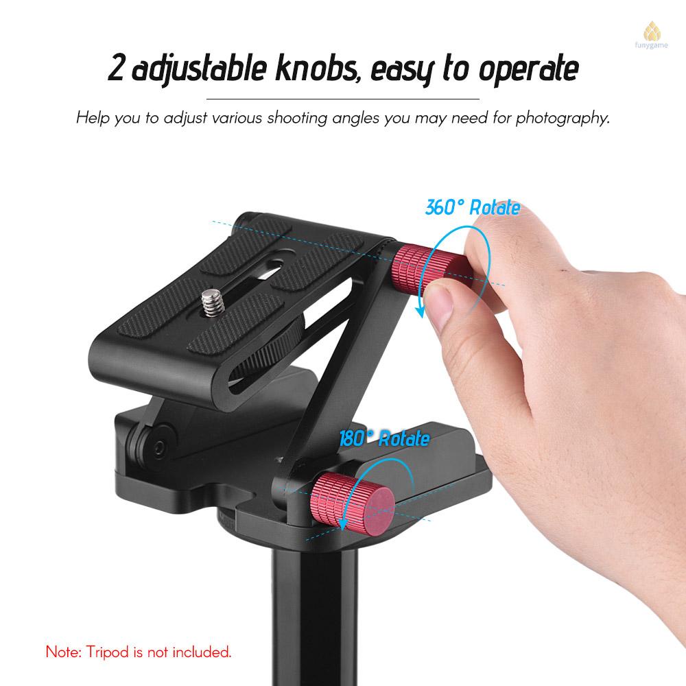 Giá Đỡ Máy Ảnh Đầu Bi Nghiêng Chữ Z Bằng Hợp Kim Nhôm Với Ốc Vít 1 / 4 Inch Tháo Gỡ Nhanh Cho Máy Quay DSLR