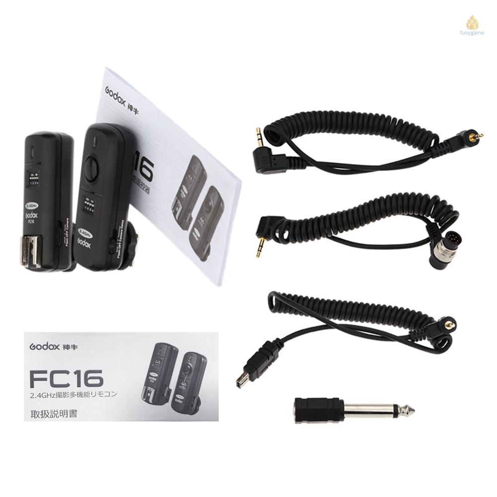 Bộ Điều Khiển Đèn Flash Godox FC-16 2.4GHz 16 Kênh D5100 D90 D7000 D7100 D5200 D3100 D3200