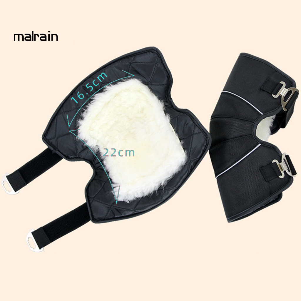 1 Cặp Đệm Bảo Vệ Đầu Gối Giữ Ấm Chống Gió Có Thể Điều Chỉnh Dùng Khi Lái Xe Máy