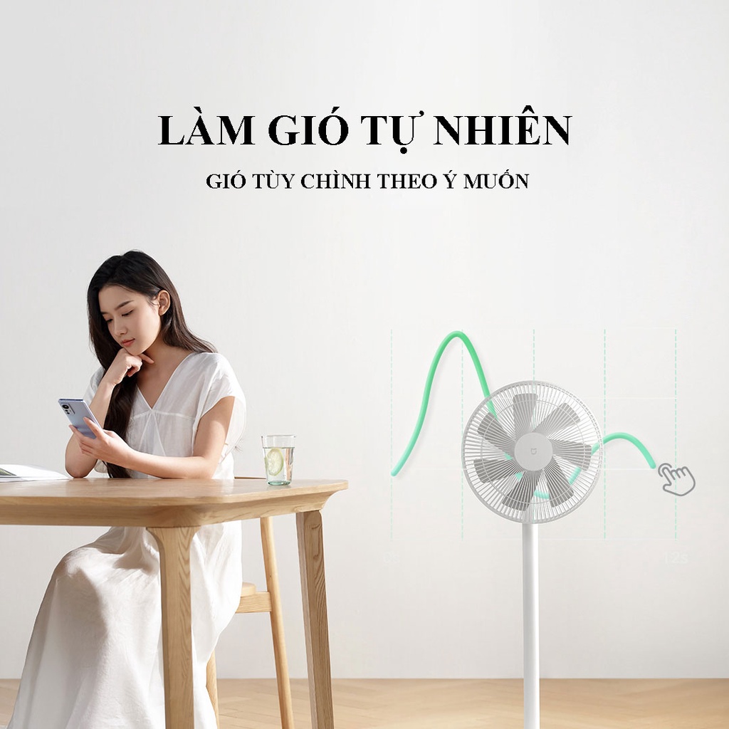 Quạt cây thông minh Xiaomi Mijia DC inverter 1X MIJIA-1X BPLDS07DM bản nâng cấp kết nối Wifi App Xiaomi Mi Home