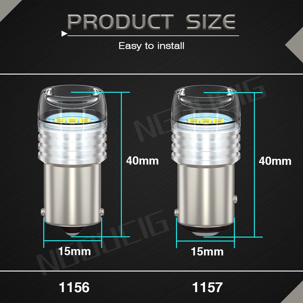 Đèn Led Tín Hiệu Phanh / Xi Nhan 1156 BA15S 1157 BAY15D P21W P21 / 5W DC12V 3SMD 5630 Cho Xe Hơi Xe Máy