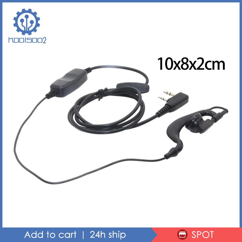 Tai Nghe Nhét Tai Koolsoo2 Dual PTT Kèm Micro Màu Đen Chuyên Dụng Cho Dòng 82
