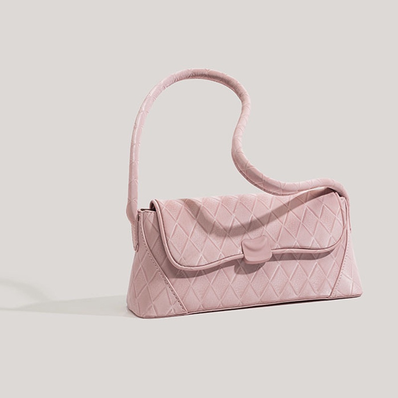 Túi Xách Đeo Vai Màu Trơn Sọc Caro Thời Trang Cao Cấp Cho Nữ