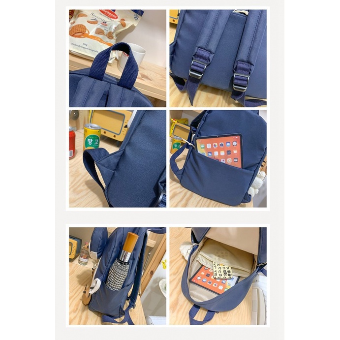 Ba Lô Đi Học In Hình Chim Cánh Cụt Hoạt Hình Dễ Thương Trọng Lượng Nhẹ Và Vui Nhộn Thời Trang Thường Ngày Cho