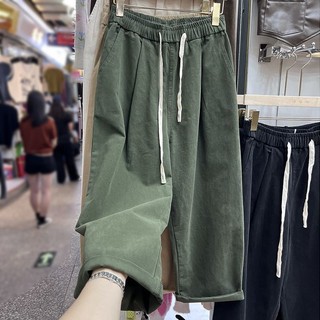 Quần bigsize， Quần ống rộng，quần ống suông，quần nam，quần unisex，quần baggy nam，Quần ống rộng Oversized 150kg Phong Cách retro Nhật Bản Cho Nam Nữ，quần âu nam，quần kaki nam，xanh，đen，kaki，thời trang nam，đồ bộ nam，