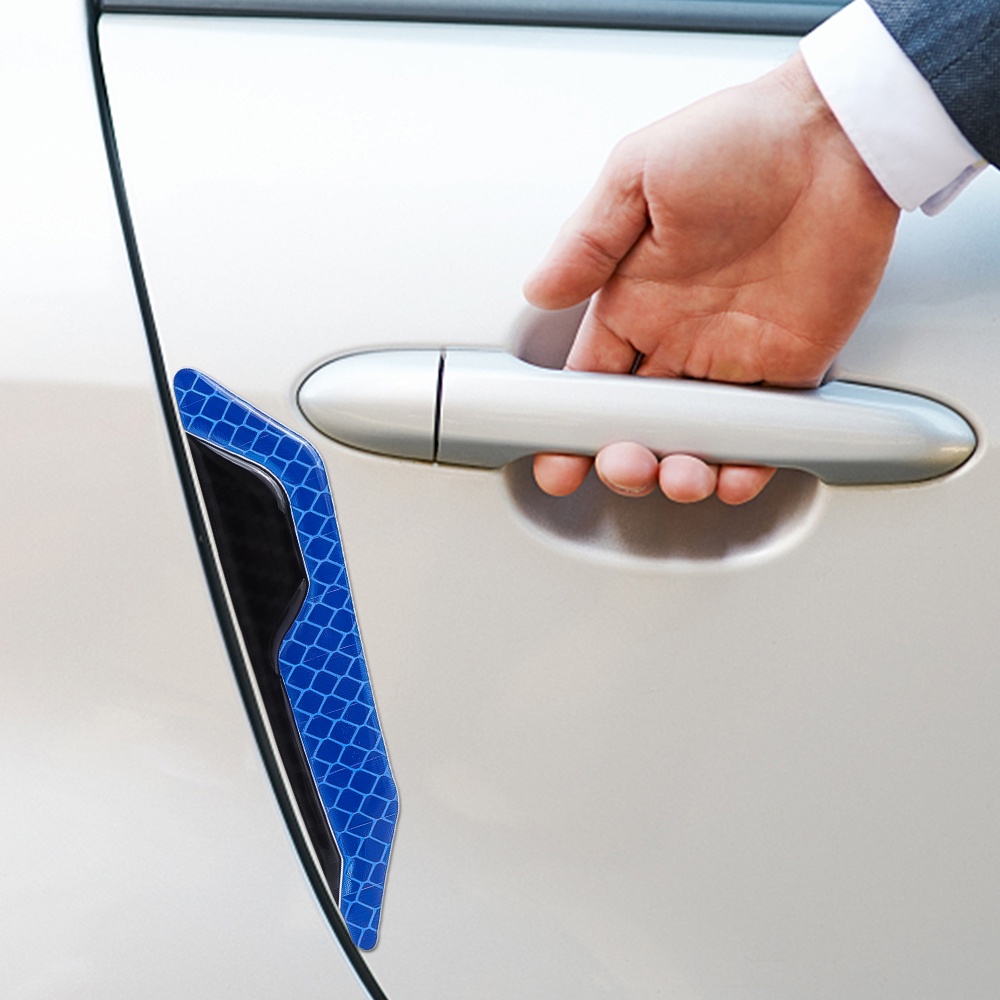 Bộ 2 / 4 Miếng Dán Cảnh Báo Chống Va Chạm Bảo Vệ Viền Cửa Xe Hơi