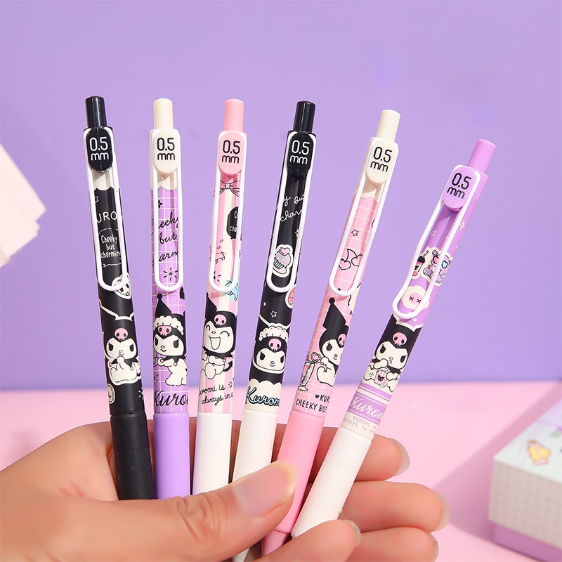 Bút Chì Vẽ Kulomi 0.5mm Tự Động 0.5mm Màu Tím In Họa Tiết Hoạt Hình Dễ Thương Cho Bé