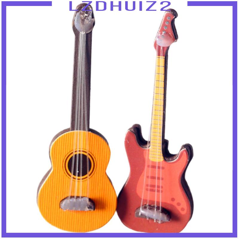 Đàn Guitar Tỉ Lệ 1: 12 Dùng Trang Trí Nhà Búp Bê