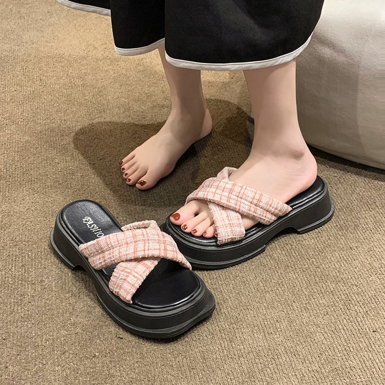 UOUO  dép bánh mì Dép Sandal giày nữ Đế Dày Thời Trang Mùa Hè 2023 Cho Nữ Unique Phong cách Đẹp Thoải mái B26G0A9 37Z230910