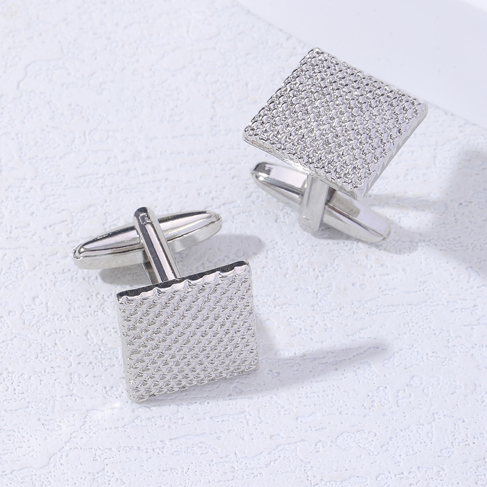 Khuy Măng Sét Hình Vuông Bằng Hợp Kim Cao Cấp Thời Trang Cho Nam