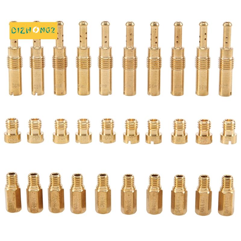 Set 30 Bộ Chế Hòa Khí Chính Và 10 Vòi Phun Chậm Cho PWK Keihin OKO CVK PWM