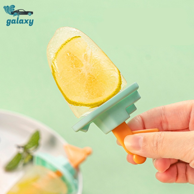 Khuôn Làm Kem Que galaxy Tại Nhà Dễ Tháo Lắp Kèm 4 Que Kem Có Thể Tái Sử Dụng