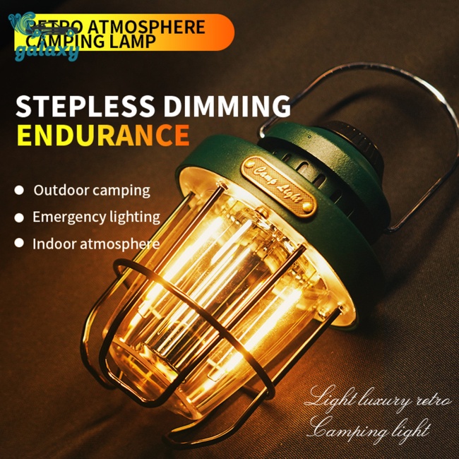 Galaxy Đèn Led Cắm Trại Di Động Có Tay Cầm Tiện Dụng