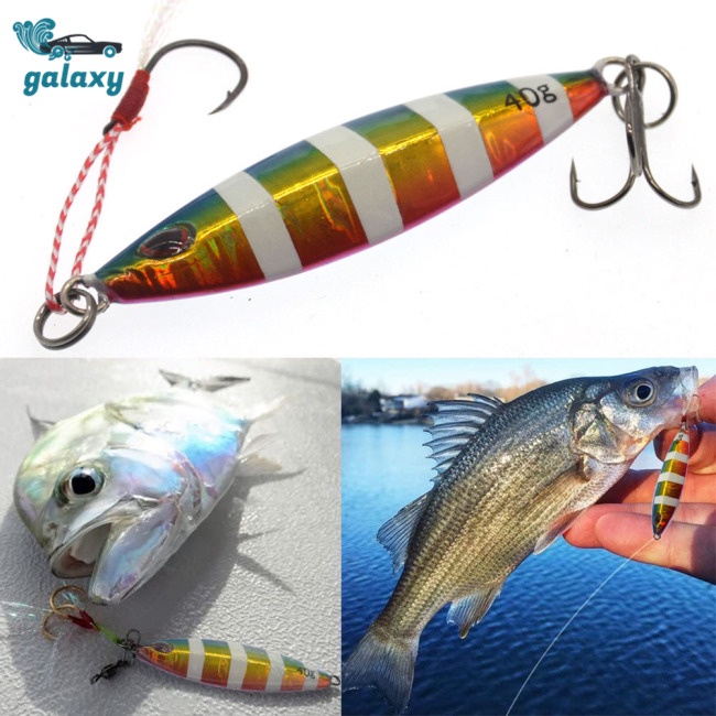 Galaxy Mồi Câu Cá 40g Bằng Sắt 3d Phát Quang Chống Ăn Mòn