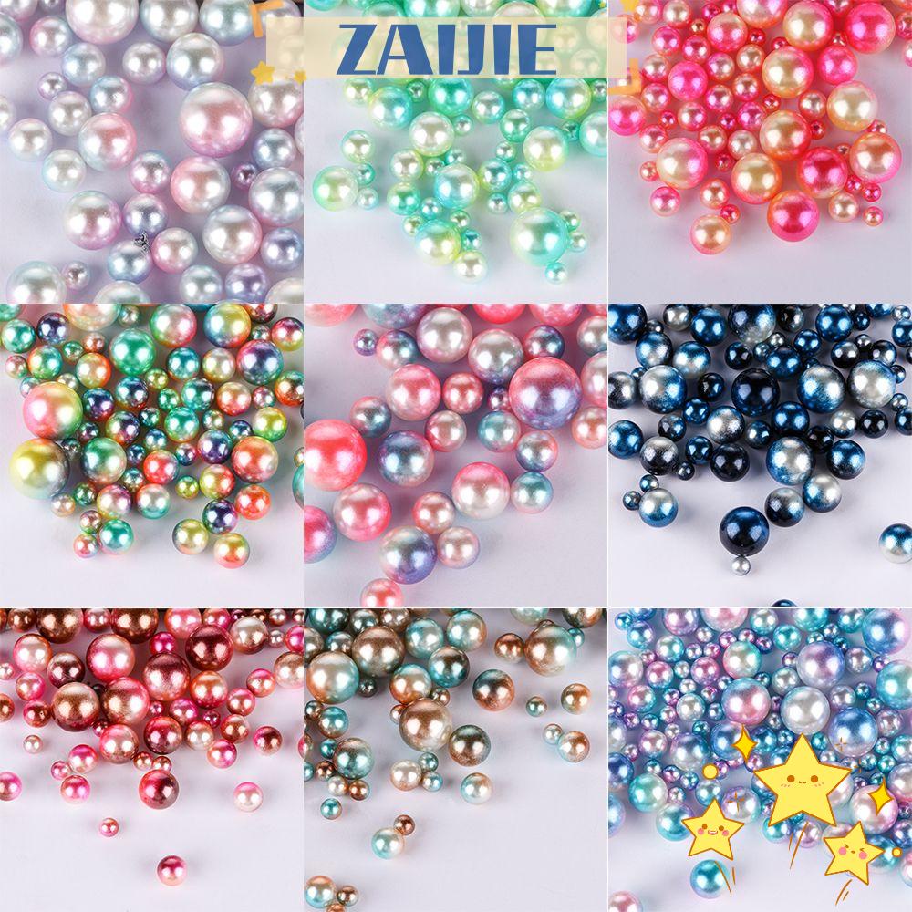 Set 250 Hạt Ngọc Trai Tròn Không Lỗ 4 / 6 / 8 / 10mm Dành Cho May Vá DIY