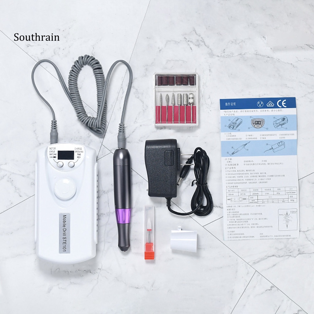 Máy Đánh Bóng Móng Tay Bằng Điện ABS Có Thể Sạc Lại Tiện Dụng