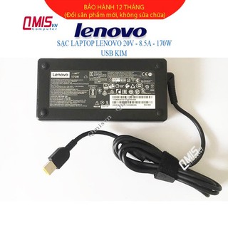 Sạc laptop LENOVO 20V-8.5A 170W (USB Kim) Lenovo ThinkPad X1 Carbon, Lenovo ThinkPad Yoga 12, 15