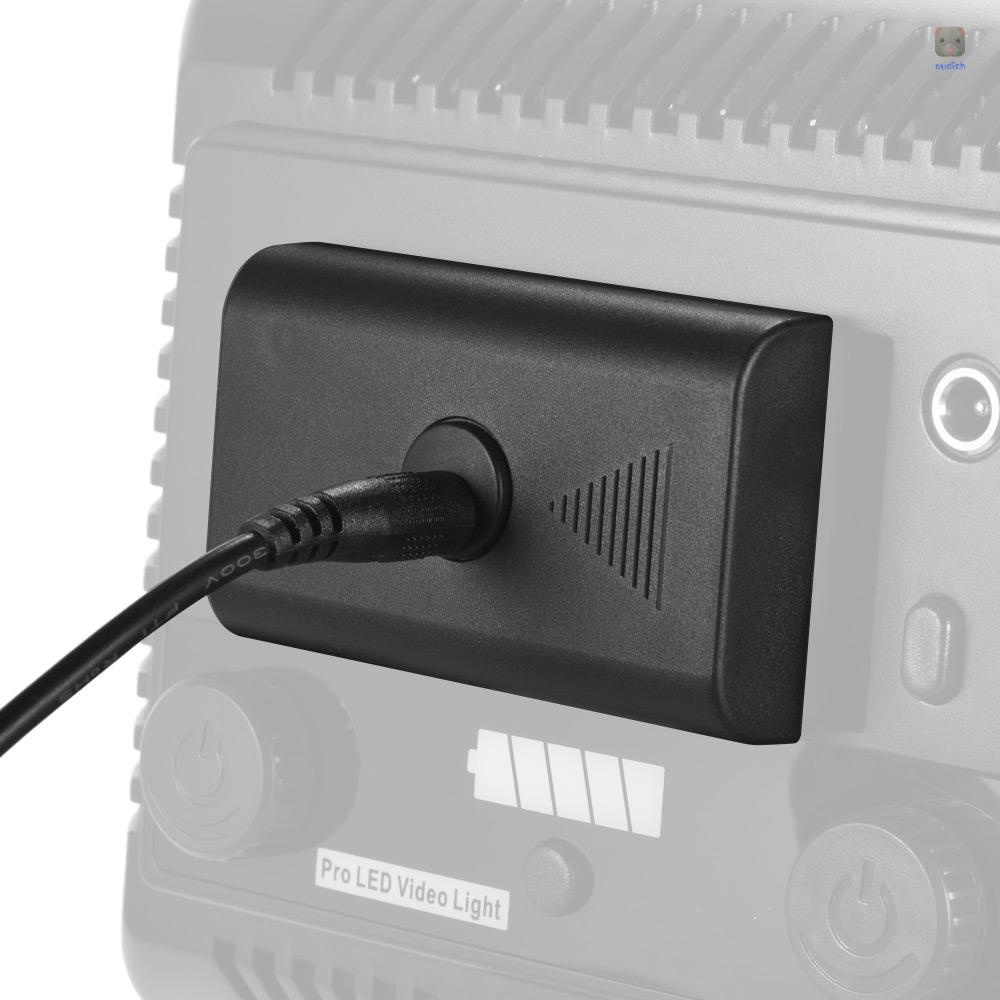 Bộ Chuyển Đổi Nguồn Pin Andoer DC 8V 3A Cho Đèn Neizer CN-160 CN-126 Andoer W160 W228