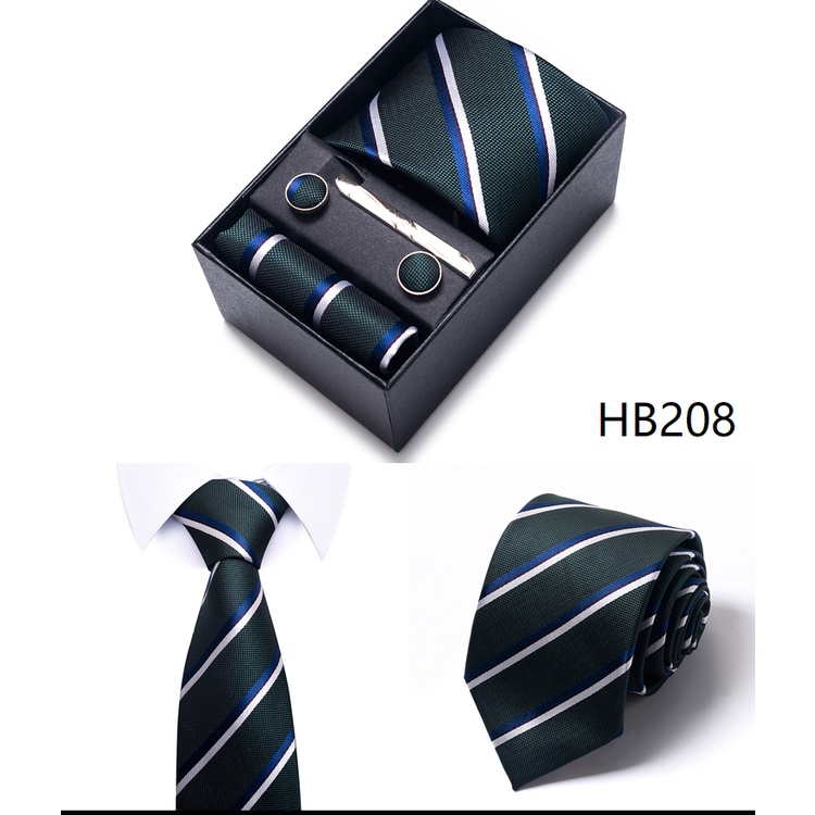 Mới Nhất Set Khăn Tay Và Cà Vạt Lụa Kẻ Sọc Cổ Điển Quà Tặng Kỳ Nghỉ Nhà Máy Sản Xuất Tại Nhà Máy