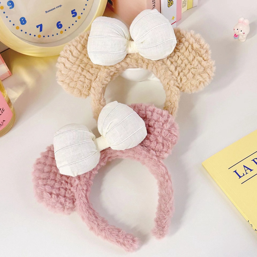 Băng Đô Cài Tóc Phối Lông Dễ Thương Thời Trang Cho Bạn Gái AB315