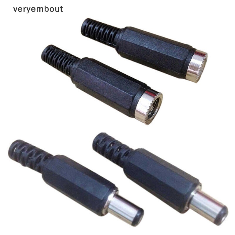 Set 5 Cặp Đầu Nối Phích Cắm Nguồn DC 2.1x5.5mm Tiện Dụng