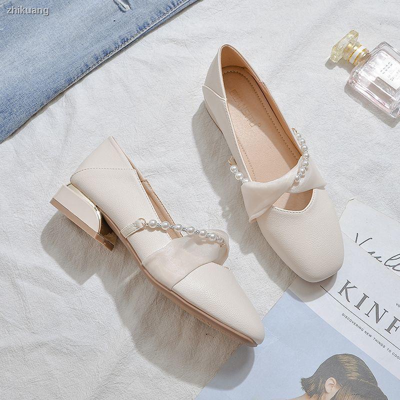 Giày Mary Jane Gót Thấp Thời Trang Mùa Xuân 2023 Cho Nữ