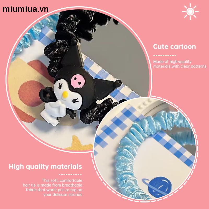 miumiuaDây Buộc Tóc Trong Suốt Họa Tiết Melody Kulomi Dễ Thương Dành Cho Nữ