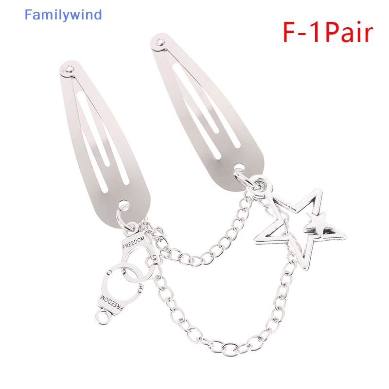 Kẹp Tóc Chuỗi Xích Bằng Kim Loại Hình Bướm Phong Cách Punk Thời Trang Dự Tiệc Halloween