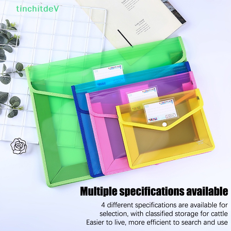 Bìa Đựng Tài Liệu Khổ A4 Bằng PP Chống Thấm Nước Tiện Dụng