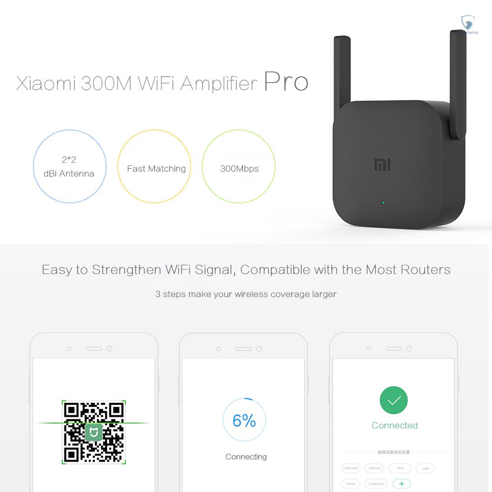 Thiết Bị Khuếch Đại Tín Hiệu WiFi Xiaomi Pro 300Mbps 2.4G 2 * 2Dbi Chuyên Dụng Cho Xiaomi