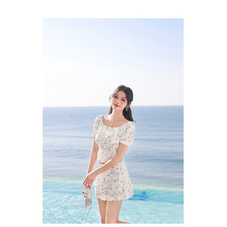 Đồ Bơi Một Mảnh Họa Tiết Hoa Thời Trang Mùa Hè Mới Cho Nữ